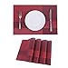 Placemats,Placemats for Dining Table,Heat-Resistant Placemats, Stain Resistant Washable PVC Table Mats,Kitchen Table mats