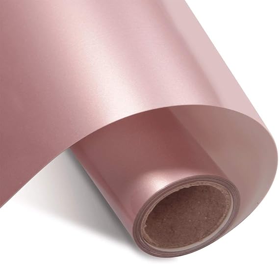 Rose Gold Heat Transfer Vinyl HTV Roll 12"x12ft for Tshirt