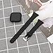 MEFEO Compatible with Fitbit Versa Bands, Slim Soft Silicone Sport Band Thin Narrow Wristband Replacement Strap for Fitbit Versa/Versa 2/Versa Lite Edition Women Men (Black, Small)