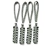 4 Digital ACU Paracord Zipper Pulls or Knife Lanyards With Skull Alloy Bead