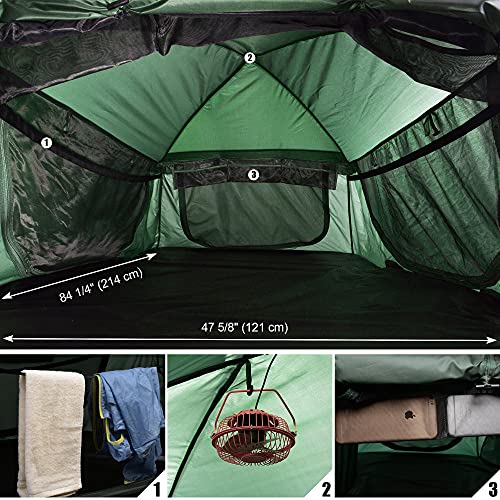 Folding Double Tent Cot Portable 2Person Durable Waterproof