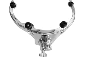 Vaveren Tom Drum Suspension Rim Mount, Heavy Duty Drum Set Accessory, Metal Tom Drum Percussion Mount for Drum, 12inch