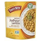 Tasty Bite Indian Entree Jodhpur Lentils 10 Ounce (Pack of 6), Fully Cooked Indian Entr&eacute;e with Yellow Lentils and Spices in a Tomato Sauce, Vegan, Gluten Free, Microwaveable, Ready to Eat