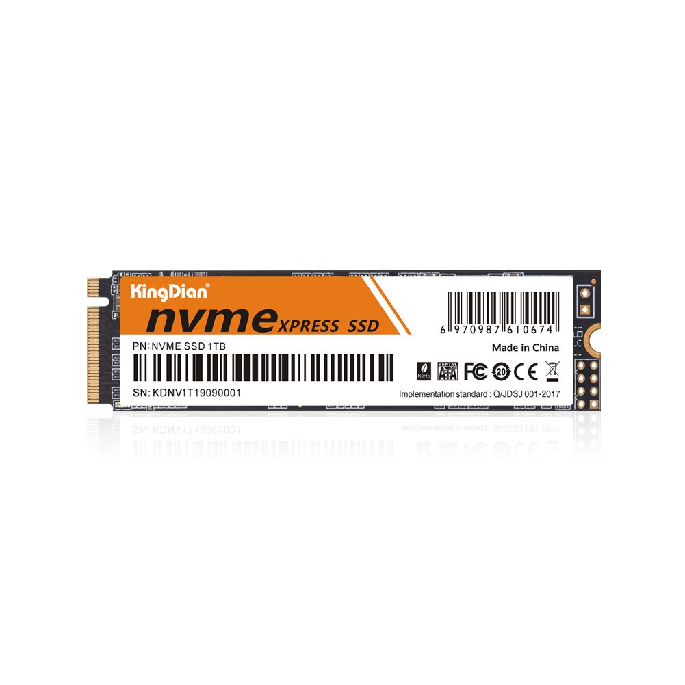 Kingdian 1TB NVMe PCIe M.2 2280 Gen 3x4 unità interne a stato solido serie SSD(1TB)