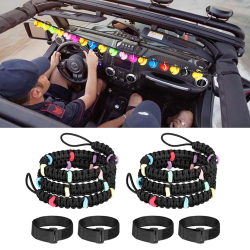 Koongloong 2pcs Rubber Duck Holder Rope Rubber Rope for Jeep