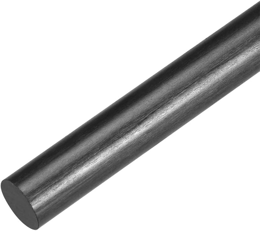 sourcing map Carbon Fiber Rods Support Rods for RC Airplane DIY Projects 9mm Matte Pole 400mm 15.7 Inch, 1pcs 9 * L400mm