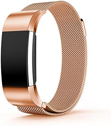Wovemster smart watch belt accessories universal replacement watch with wristband durable elegant Milan ring stainless steel metal strap strap bracelet for Fitbit Charge 2