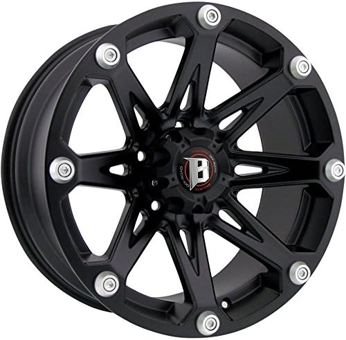 20X9 BALLISTIC 814 JESTER, Bolt Pattern: (8x170mm) or (8x6.69in), Offset: (12mm), Finish: Flat Black, CB: (130.8mm), MPN: (814290867+12FB)