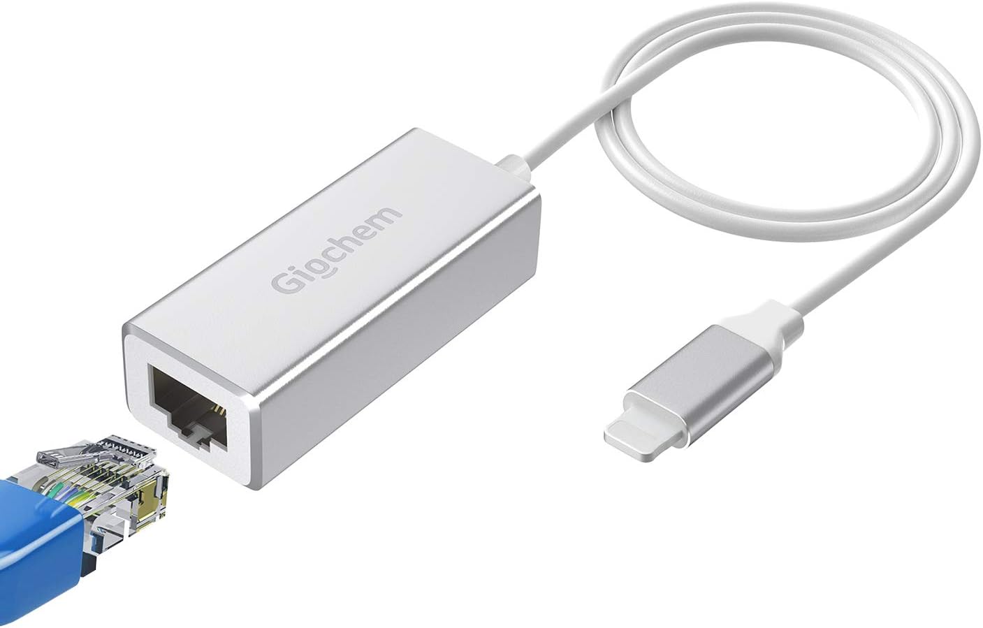 Giochem RJ45 LAN Network Adapter for Phone Pad, Phone Adapter, 3.3ft/1m Cable