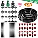 MSDADA 82ft Drip Irrigation Kits Garden Irrigation Accessories, Plant Watering System with 1/4” Blank Distribution Tubing Hose,DIY Plant Garden Hose Watering Kit (Red)