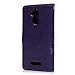 ASUS ZenFone 3 Max Case,ZC520TL Case - Slim Fit Wallet Case Flip Kickstand 3D Embossed Clovers Premuim PU Leather Case with Shock-Absorption TPU Inner Cover & Dust Plug Stylus Pen by Badalink - Purple