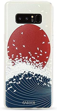 Phone Case for Samsung Galaxy S6 S7 Edge S8 S8 Plus Note 8 Cases Soft TPU Ultra-Thin Japanese Style Cover Vintage Shell (Seaside Sunrise, for Samsung S8)