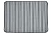 Bone Dry DII Non Slip XX-Large Stripe Pet Cage Mat, 30x45, Absorbent Non Scratch Under Cage Mat for Dogs and Cat, Perfect for Kennels or Crates-Gray