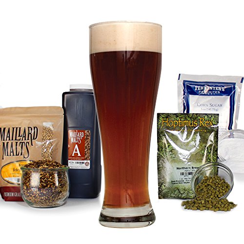 Dunkelweizen German Wheat Beer Malt Extract Amber Ale - Homebrew Beer Making Recipe Kit - 5 Gallons Brewing Ingredients
