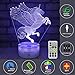 INSONJOHY Night Lights for Kids, Unicorn Gifts,Unicorn Lamp, Unicorn 3D Night Light Bedside Lamp 7 Colors Changing Remote Control Timer Best Birthday Gifts Ideas for Kids Girls Boys Baby (Unicorn-A)