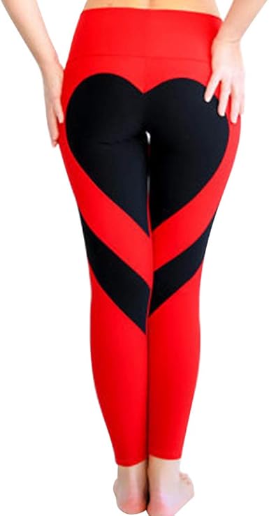 womens red gym leggings