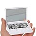 Mmrm Makeup Mirror, White Notebook Mini Laptops Mirror for Women