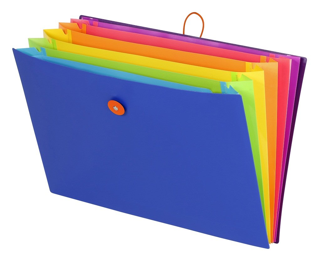 Viquel Folder extendable Happy Neon 6 positions made of polypropylene