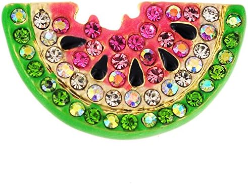 Pink Watermelon Swarovski Crystal Pin Brooch