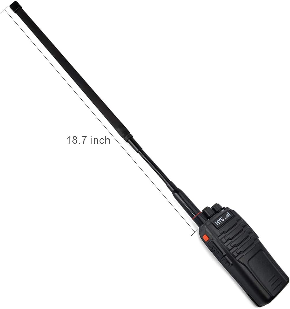 TWAYRDIO SMA Female CS Tactical Antenna 18.7-inch Foldable 144/430MHz 2M/70CM Two-Way Radio Antenna for Baofeng UV-5R Series BF-888S GT-3 Kenwood Linton Radio: Home Audio & Theater