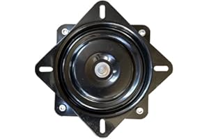Heavy Duty Bar Stool 360°Swivel Replacement Seat 1 Pack 8Inch Chair Swivel Base Swivel Plate Parts Square Turntable Rotating 