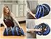 Prosper Pet Cat Tunnel - Collapsible 3 Way Play Toy - Tube Fun for Rabbits, Kittens, and Dogs - Black/Blue