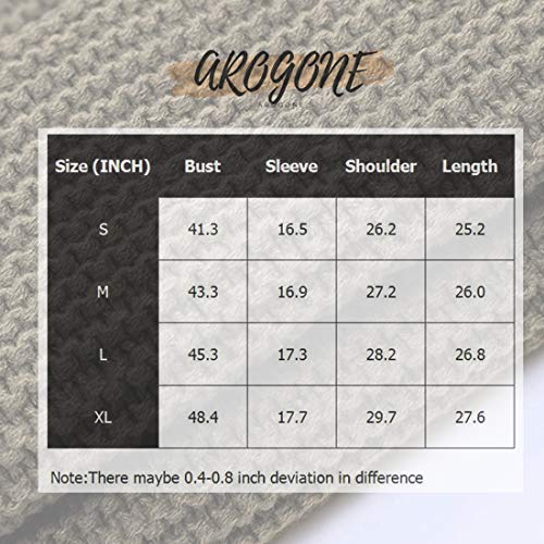 AROGONE Womens Cute Cable Knit Turtleneck Sweater Long Sleeve Loose Oversized Winter Jumper Pullover Tops Black L