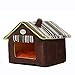 SENYEPETS Soft Indoor Dog Houses Pets Sponge Material Portable and Great for Transportation and Short outings (XL, Coffee)