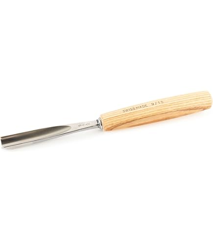 PFEIL Swiss Made 20mm #4 Sweep Gouge - Professional Wood Carving Tool With Chrome Vanadium Steel