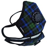 Vogmask Plaid Blue CV N99 / Carbon Filter / Exhale Valve / MEDIUM (under 120 lbs)