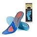 TENWIN GEL Sports Insoles for Shock Absorption, Heel Protection - Unisex Inserts - Relieve Foot Pain, Heel Pain and Against Plantar Fasciitis (US Men's 7.5-14)