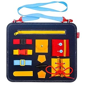 LITTLEFUN Montessori Toddler Busy Board Toys for Kids- Best Toy Gift