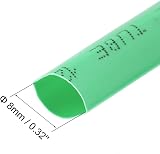 Sourcing Map Heat Shrink Tubing 8mm 2:1 7m Green 1000V Cable Sleeve view 2