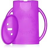 Flipping Holder Squeeze Proof Food Pouch Holder for Toddlers, Babies, Kids, Mess Free No Squeeze Juice Box Drink and Applesauce Snack Holder with Easy Grip Handles and Lid