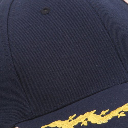 Captain Embroidered Cap - Navy, One Size Fits Most (OSFM), Unisex Adult Baseball Cap - View #9