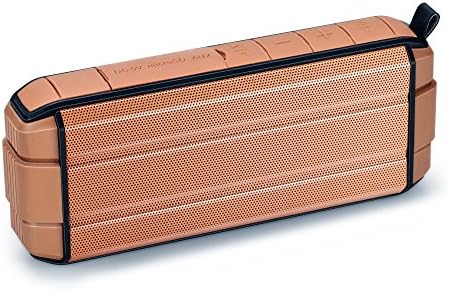 Portable Bluetooth Speakers Waterproof IPX6 Outdoor Wireless Multifunction Sound Box with Carabiner Brown