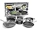 GRANITESTONE 10 Piece Cookware Set, Scratch-Proof, Nonstick Granite-coated, PFOA-Free As Seen On TV