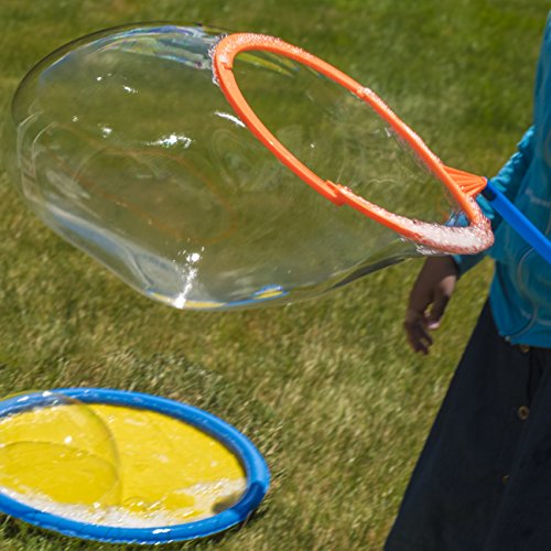 image for Prextex Giant Bubble Wand Kit with Giant Bubble Tray and 16 Ounce Bott