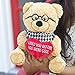Hollabears Hipster Teddy Bear Plush - Funny and Cute Gift Idea for the Girlfriend, Boyfriend, or Friend