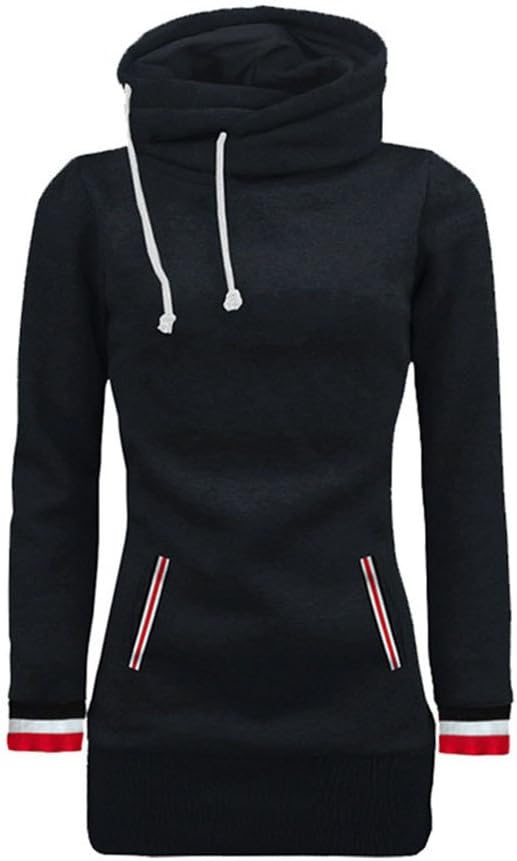 Womens Long Tops, Women's Long Sleeve Hoodie Blouse Sweater Sweatshirt Ladies Hooded Pullovers Tops Clothes