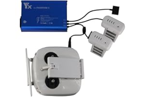 XMIPBS Multiple Battery Charger for DJI Phantom 3 SE, Phantom 3 Standard/Professional/Advanced, Phantom 3 4k Battery and Phantom 3 Pro/Adv /4K Remote Controller (New Model)