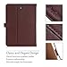 ProCase Galaxy Tab S3 9.7 Case, Stand Folio Case Cover for Galaxy Tab S3 Tablet (9.7 Inch, SM-T820 T825 T827), with Multiple Viewing Angles, Document Card Pocket -Brown