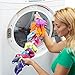 SockDock Sock Laundry Solution for Washing Drying & Storing Socks in Pairs, Clip & Hold Small & Long Socks in Washer Dryer & Closet, 2-Pack (Red)