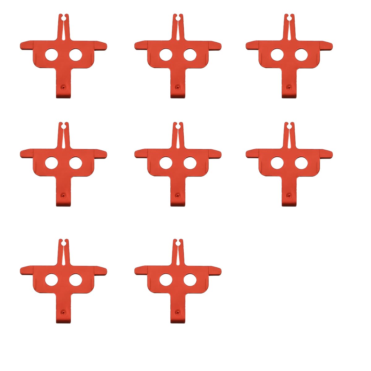 Hsthe Sea 8 Pieces Bicycle Disc Brakes Spacers, Bicycle Brake Pad, Bicycle Parts Tool Cycling Outdoor Accessories, Suitable for Most Bicycles