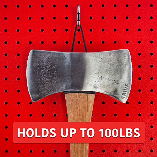 Extra Thick 1/4'' Metal J Hooks For Pegboard 60 Pcs 1/4'' pegboard