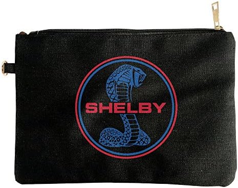 Papaca Shelby Cobra Logo Zipper Bags-Canvas For Unisex.