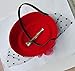 Fascinator Hair Clip Head Hoop Veil Wool Flower Hat Derby Cocktail Party Wedding Red