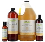 Banyan Botanicals Vata Massage Oil - Certified Organic - Relaxing, warming, grounding - Warm herbs that support vitality and vigor and promote calmness and strength*
