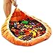 Toy Storage Mat Bag - Play Mat and Toy Organizer Storage Bag for LEGO - Protable Container Drawstring for Storing Kids Toys Organized in 60 Seconds