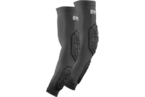 Sports Unlimited Padded Forearm Elbow Sleeves for Football Basketball Baseball Volleyball Soccer - Youth & Adult - Pair